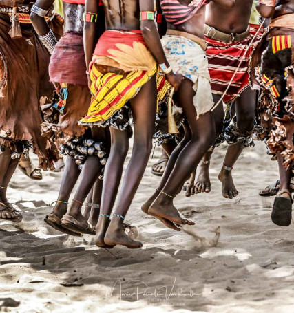 BULL jump festival at Hamer tribe in Ethiopia 